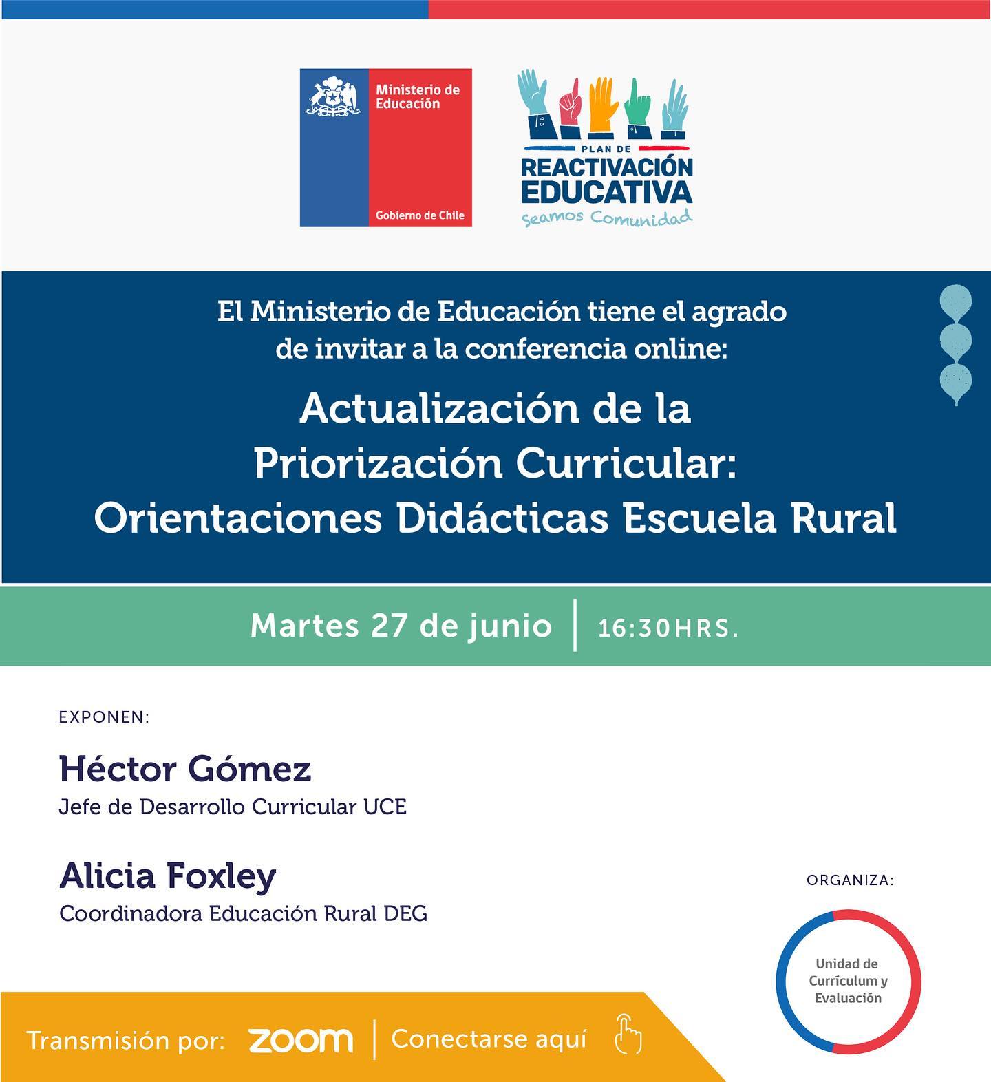 Webinar De Actualización Priorización Curricular Orientaciones